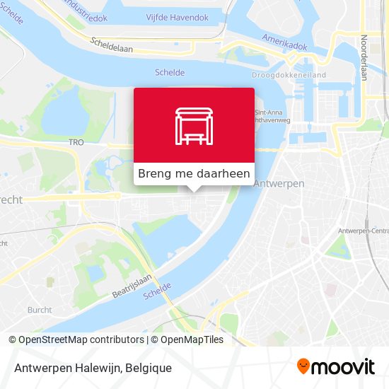 Antwerpen Halewijn kaart