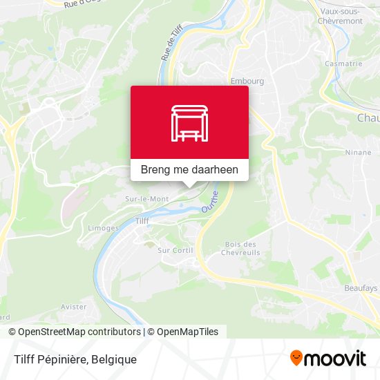 Tilff Pépinière kaart