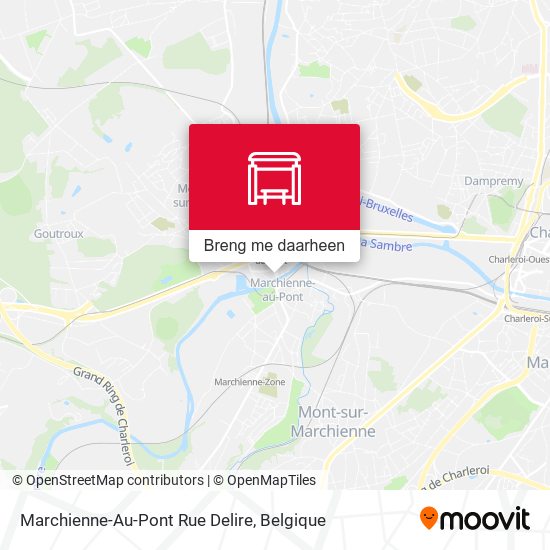 Marchienne-Au-Pont Rue Delire kaart