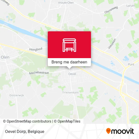 Oevel Dorp kaart