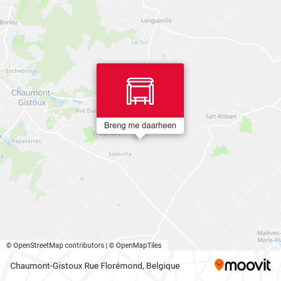 Chaumont-Gistoux Rue Florémond kaart