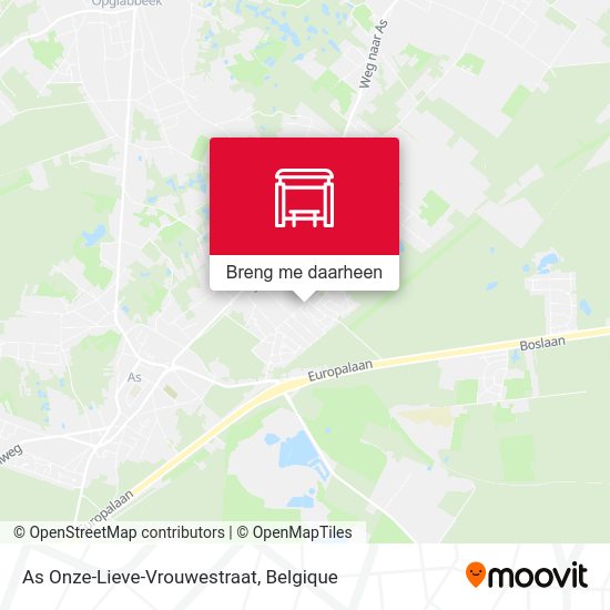 As Onze-Lieve-Vrouwestraat kaart