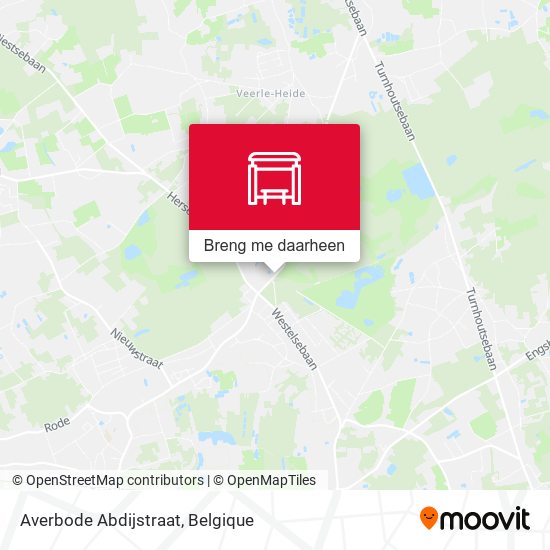 Averbode Abdijstraat kaart