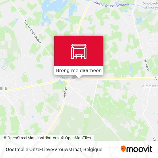 Oostmalle Onze-Lieve-Vrouwstraat kaart