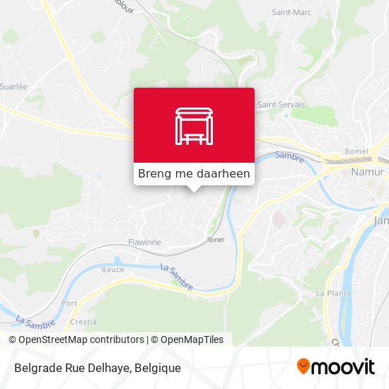 Belgrade Rue Delhaye kaart