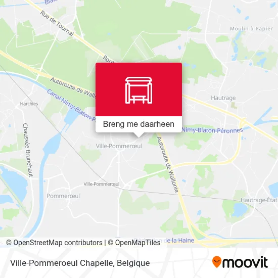 Ville-Pommeroeul Chapelle kaart