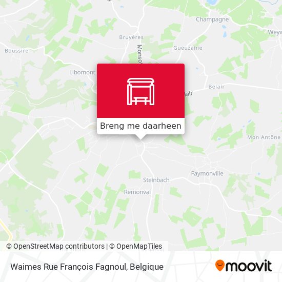 Waimes Rue François Fagnoul kaart