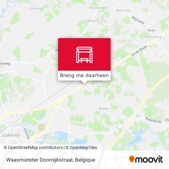 Waasmunster Doornijkstraat kaart