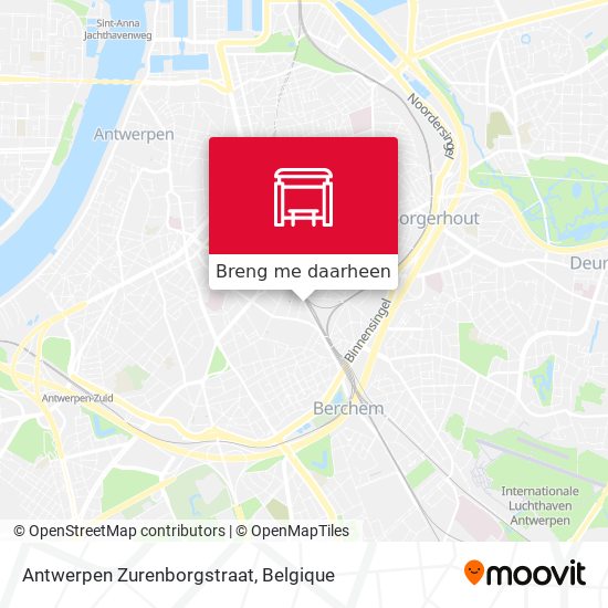 Antwerpen Zurenborgstraat kaart