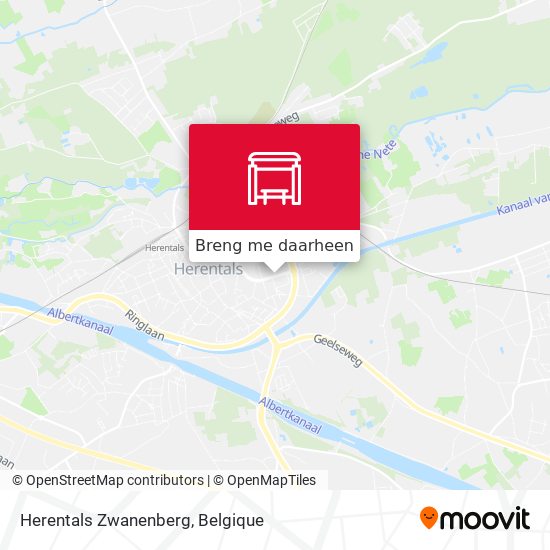 Herentals Zwanenberg kaart
