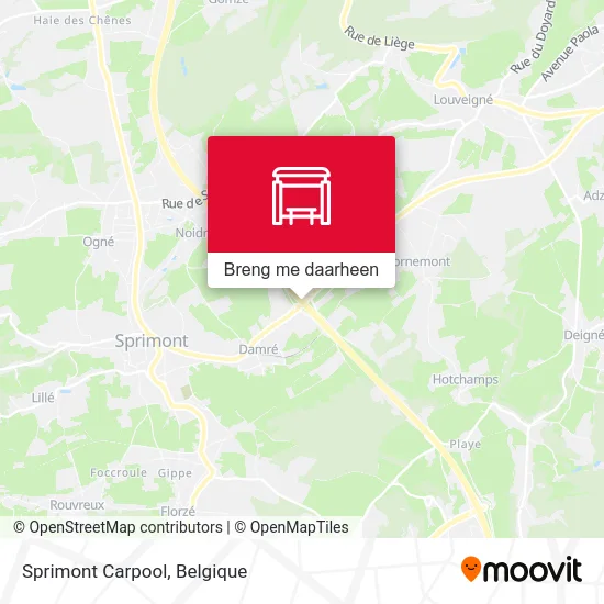 Sprimont Carpool kaart