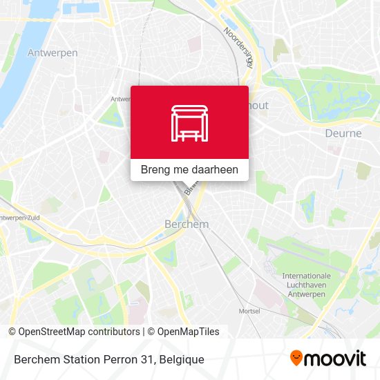 Berchem Station Perron 31 kaart