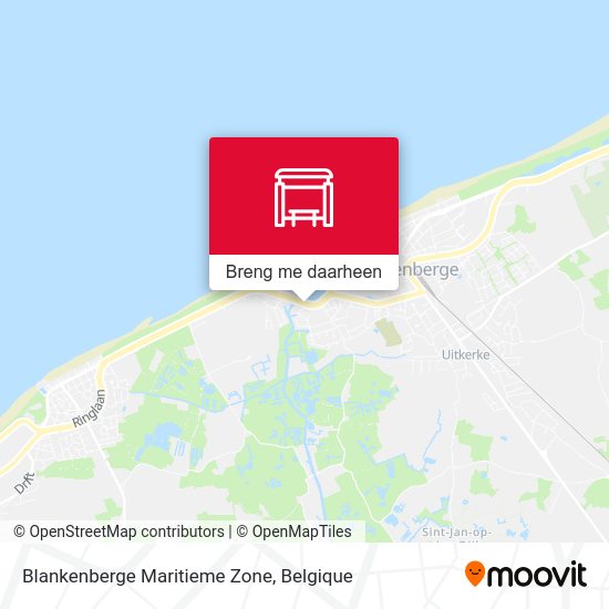 Blankenberge Maritieme Zone kaart