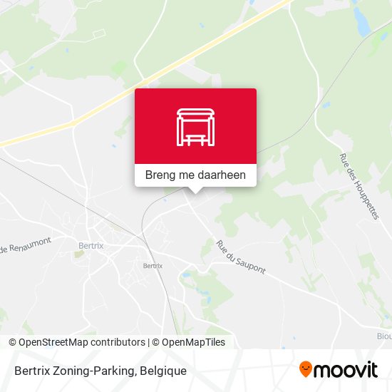 Bertrix Zoning-Parking kaart