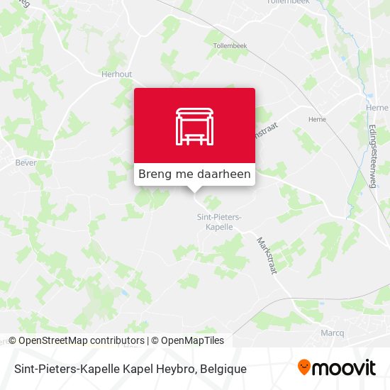 Sint-Pieters-Kapelle Kapel Heybro kaart