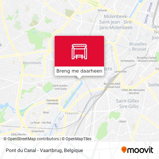 Pont du Canal - Vaartbrug kaart