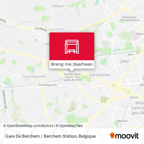 Gare De Berchem / Berchem Station kaart