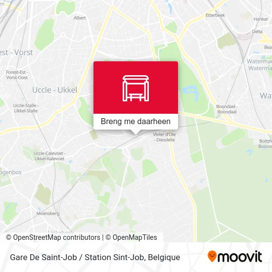 Gare De Saint-Job / Station Sint-Job kaart