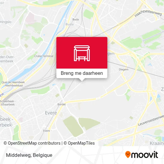 Middelweg kaart