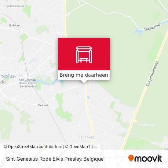 Sint-Genesius-Rode Elvis Presley kaart