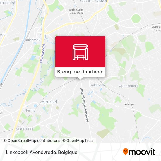 Linkebeek Avondvrede kaart