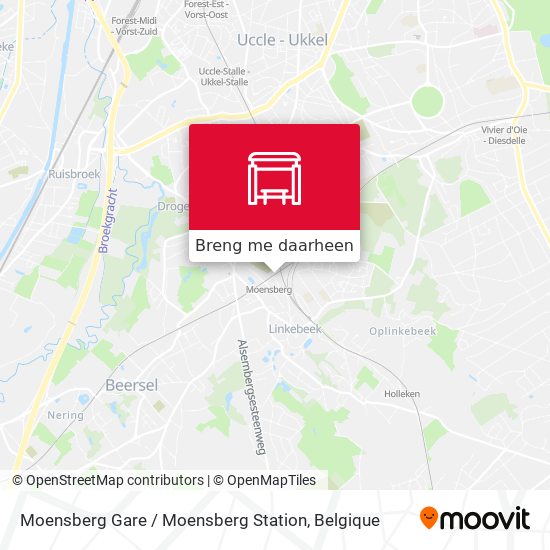 Moensberg Gare / Moensberg Station kaart