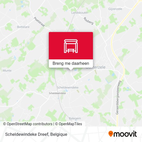 Scheldewindeke Dreef kaart