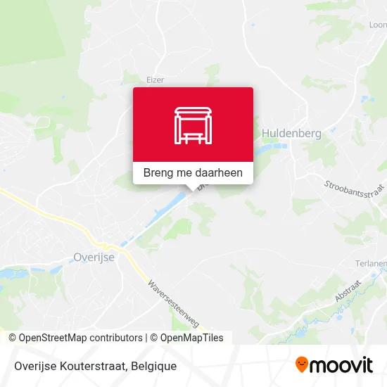 Overijse Kouterstraat kaart