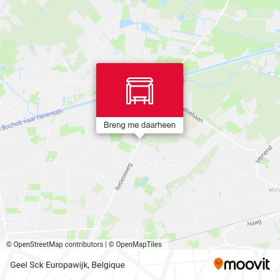 Geel Sck Europawijk kaart