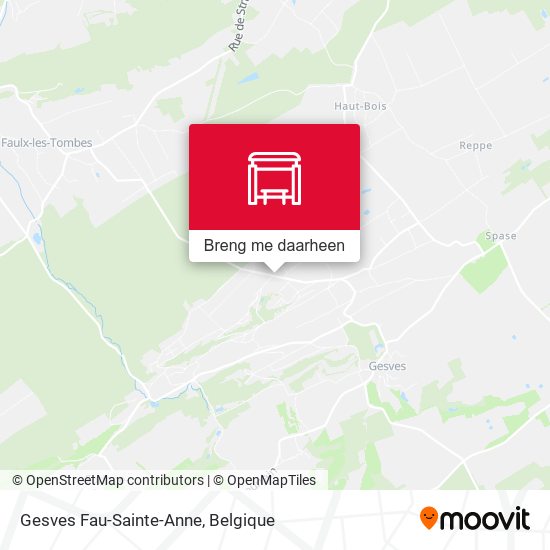 Gesves Fau-Sainte-Anne kaart