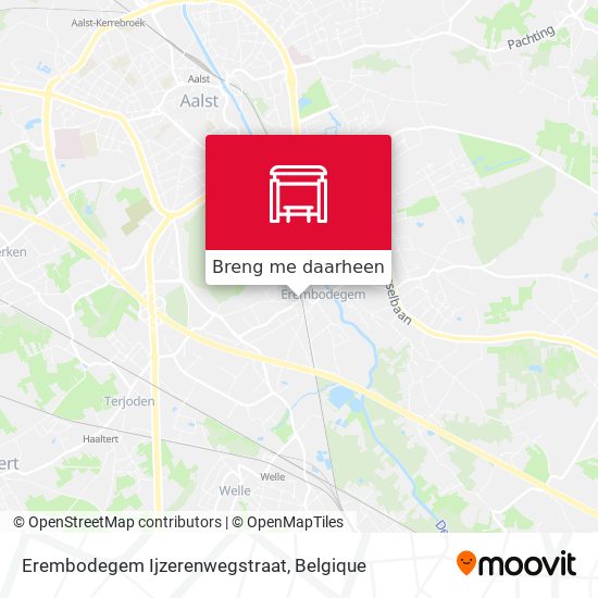 Erembodegem Ijzerenwegstraat kaart