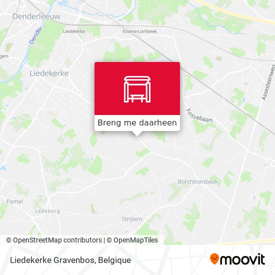 Liedekerke Gravenbos kaart