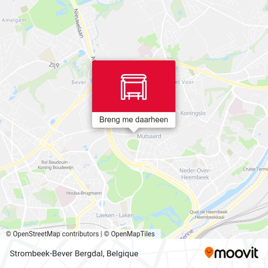 Strombeek-Bever Bergdal kaart