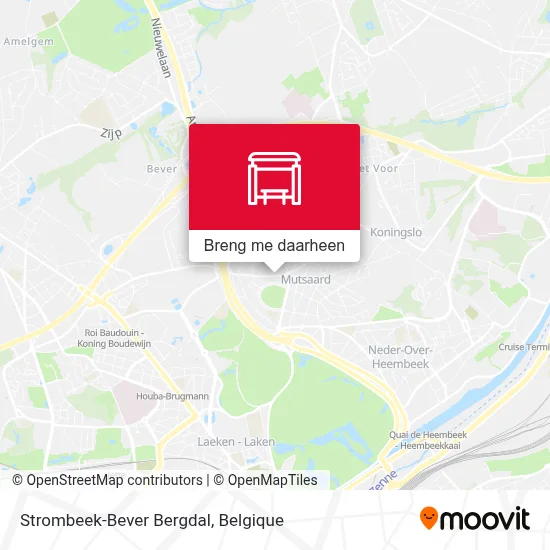 Strombeek-Bever Bergdal kaart