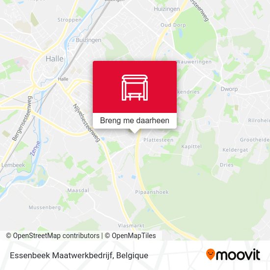 Essenbeek Maatwerkbedrijf kaart