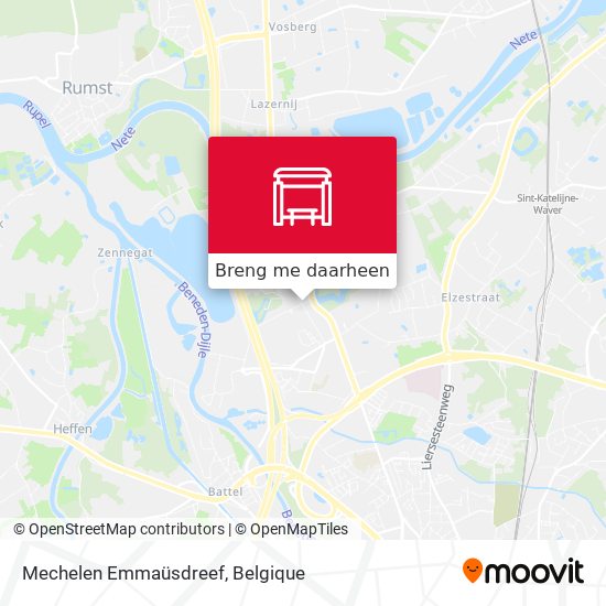 Mechelen Emmaüsdreef kaart