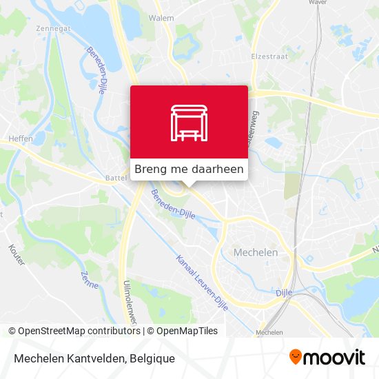 Mechelen Kantvelden kaart