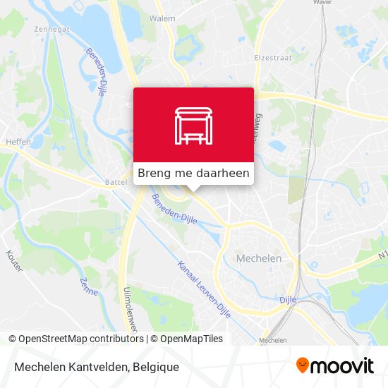 Mechelen Kantvelden kaart