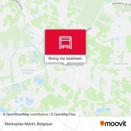 Merksplas Markt kaart