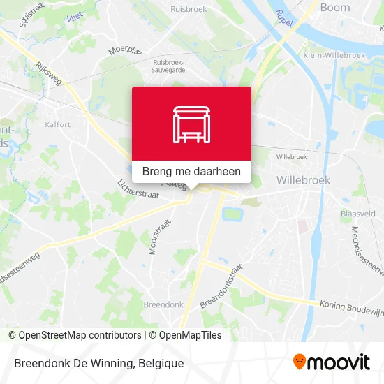 Breendonk De Winning kaart