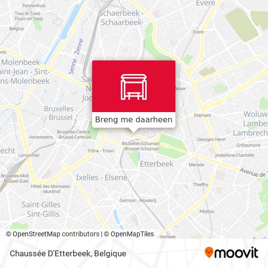 Chaussée D'Etterbeek kaart