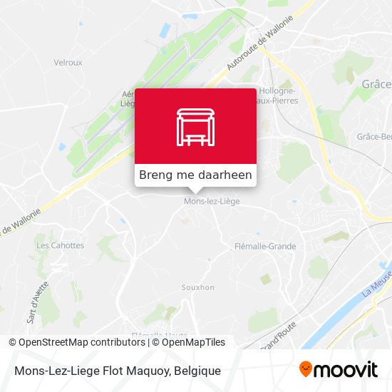 Mons-Lez-Liege Flot Maquoy kaart