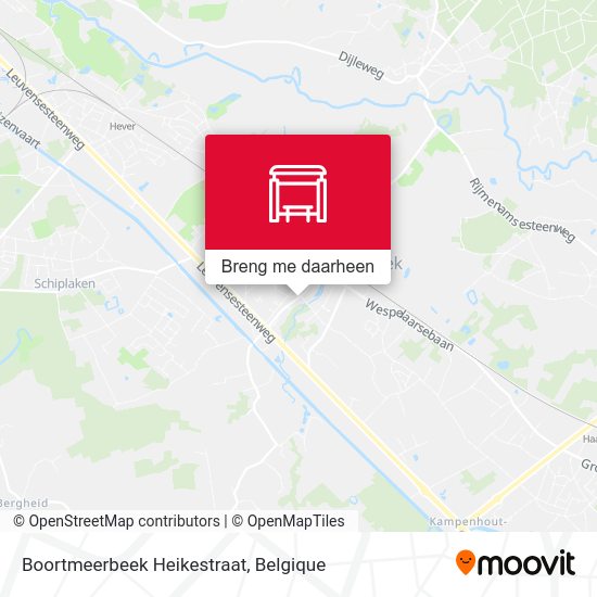 Boortmeerbeek Heikestraat kaart