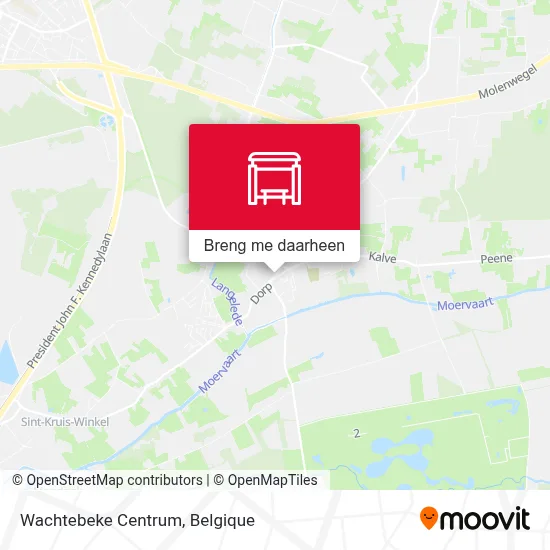 Wachtebeke Centrum kaart