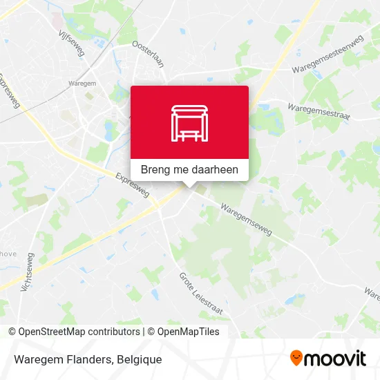 Waregem Flanders kaart