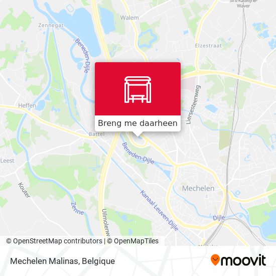 Mechelen Malinas kaart