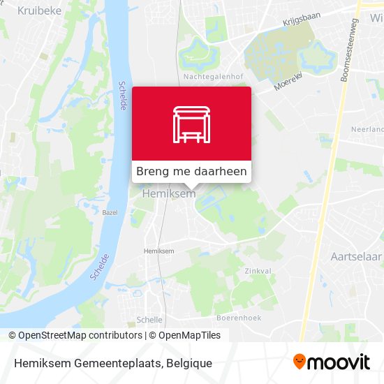 Hemiksem Gemeenteplaats kaart