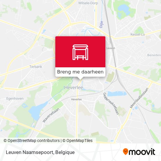 Leuven Naamsepoort kaart