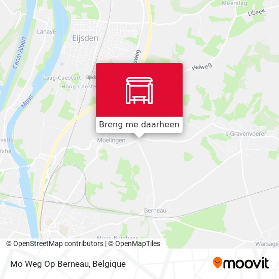 Mo Weg Op Berneau kaart