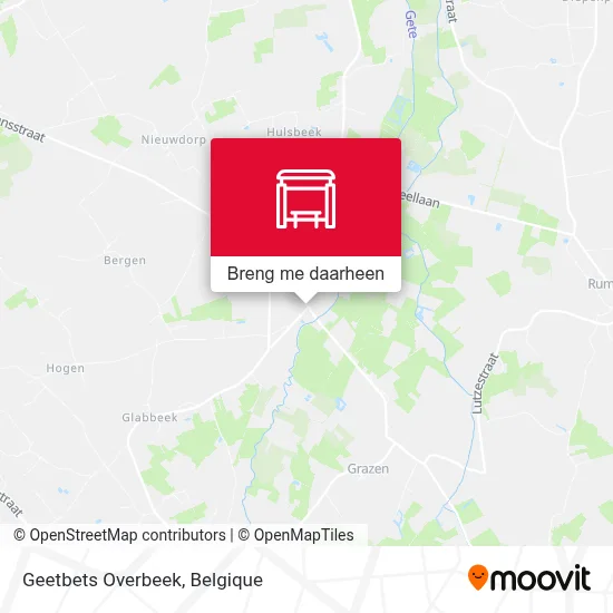 Geetbets Overbeek kaart